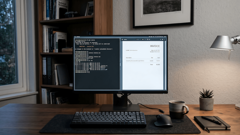 Freelance QA engineer workspace showing testing tools and client work side by side